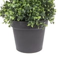 thumbnail image 5 of Vickerman 6' Artificial Potted Green Boxwood Spiral Tree., 5 of 7