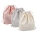 thumbnail image 1 of 3 Piezas 25x30cm Lona Mochilas con Cordón Bolsa de de Embalaje, 1 of 9