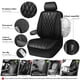 thumbnail image 4 of Fundas de asiento de lujo de cuero sintético impermeables para auto, 5 plazas, 4 of 9