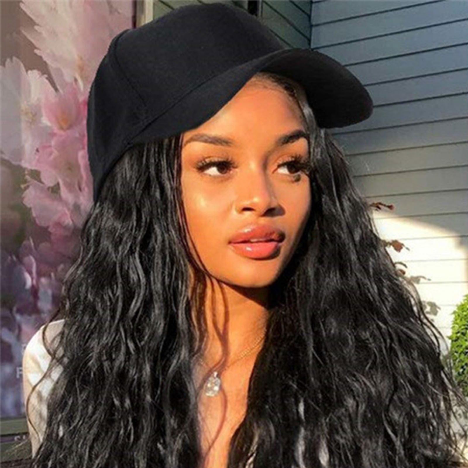 Black Hair Girls Black Baseball Cap Black Plain Baseball Cap Boohoo