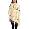 thumbnail image 3 of Haiem Banana With Leaves Pattern Women's Long Blanket Scarf Chunky Oversized Winter Fall Warm Scarf Big Tartan Scarves Wrap Shawl Ladies Gifts, 3 of 8