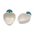 thumbnail image 2 of Choco Nose Patented Removable Heart Shaped Food Bowl for Dogs/Puppies/Rabbits/Cats/Guinea Pigs/Chinchillas/Birds -Water Dish for Small Pets or Animals - for Wire Cages or Crates 8 oz, Aqua 2pk (C607), 2 of 5