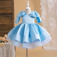 thumbnail image 2 of LWavelet Elegant Princess Girl Dress Long Tulle Gown Flower Girls Evening Gown Dress, 2 of 5
