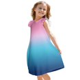 thumbnail image 3 of Girls' Summer Dress Kids 2025 Rainbow Gradient Sleeveless Dress Summer Casual Sundress for Kids with Soft Fabric ,Sie:130, 3 of 8