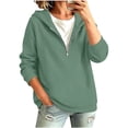 thumbnail image 6 of Sweatshirt for Women Relaxed Fit Half-Zip Hoodie Long Sleeve Pullover Sweatshirt for Casual Wear, 6 of 7
