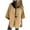 Khaki, variant on Wancir Womens Long Coat Classic Zip Up Casual Winter Wool Blend Over Pea Coats Long Jackets