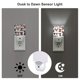thumbnail image 3 of Balery Happy Dog Faces Collage Luz Nocturna LED con Sensor Automático, Enchufe con Sensor Crepuscular, Luz Suave de 0.5W para Dormitorio, Pasillo, Baño-UK, 3 of 7