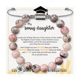 thumbnail image 1 of enjoywould 8MM Rose Perles Bracelet avec Carte d'Inspiration Fille Réglable en Pierre Naturelle Ronde Perles Bracelet Cadeau de Graduation Saison, 1 of 4