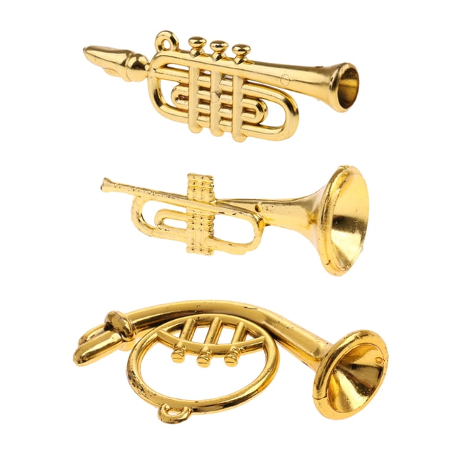 Accesorio de Decoración de Instrumentos Musicales de Latón Macarena Miniatura de casa de muñecas