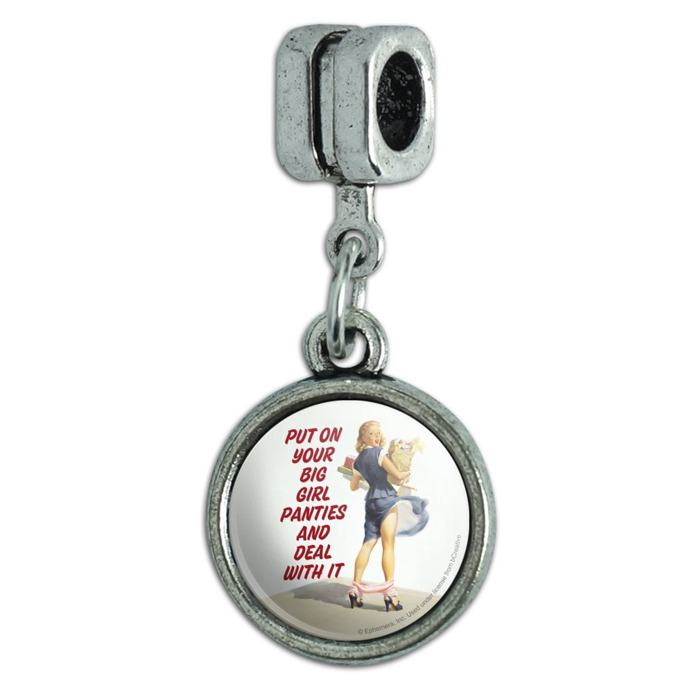 Put On Big Girl Panties Deal With It Stainless Steel Flask Key Chain