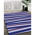 thumbnail image 2 of Ahgly Company Indoor Square Patterned Denim Dark Blue Area Rugs, 5' Square, 2 of 6