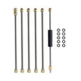 thumbnail image 1 of SHISUYAN 6Pcs Professional Washer Extension Gutter Cleaner Attachment Accessory High Pressure Washer Gutter Rod For Washing Car 1/4 Inch Quick Connector, 1 of 8