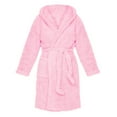 thumbnail image 2 of Aunavey Plush Fleece Robes for Womens Lightweigt Short Bathrobes with Hood Soft Animal Robes Cozy Warm Bear Sleepwear, 2 of 6