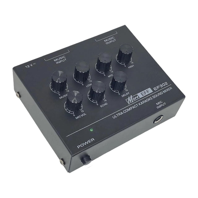 Mezclador de sonido de karaoke con efectos de micrófono, mezclador de micrófono profesional ligero, tablero de mezcla de sonido de audio para uso