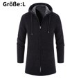 thumbnail image 1 of Cárdigan, sudadera con capucha, chaqueta de invierno de punto fino, cárdigan largo, 1 of 5