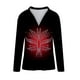 thumbnail image 4 of Blusa informal con estampado de manga larga y cuello vuelto para mujer a la moda Fridja  fjkfkj8098, 4 of 5