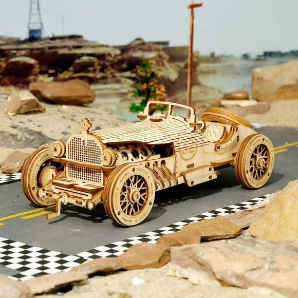 Wooden Car To Build - 3D Puzzle Wooden Model - Mechanical Model