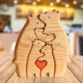 thumbnail image 2 of CHAO Rompecabezas Familiar De Madera Con Forma De Oso Decorativo, 2 of 5
