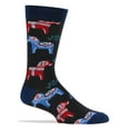 thumbnail image 2 of Oooh Yeah Men's Animal Funny Crew Cotton Sock, Dala Horse, Shoe Size 8-13, 2 of 3