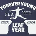 thumbnail image 3 of CafePress - Forever Young Feb 29Th Leap Year Long Sleeve T Shirt - Long Sleeve Dark T-Shirt, 3 of 4