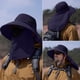 thumbnail image 1 of Sombrero de protección solar para exteriores para hombre con cubierta facial | Montañismo Pesca Gorra de senderismo | Chal grande para bloque UV | Malla transpirable de poliéster | Gorro de viaje, 1 of 7
