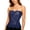 Blue, variant on Women's Strapless Hollow Out Lace Corset Tops Sweetheart Waist Trainer Bustier Tie Back Vintage Party Corset