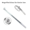 thumbnail image 6 of Ring Sizer 1-17, Measuring Tool with Magnified Glass, Reusable Finger Size Gauge Jewelry Sizing Tool USA Rings Size (Black and White/2 PCS) 0.19x4.52", 6 of 9