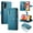 Blue, variant on GANGXUN flip leather case for Samsung Galaxy A14 4G/5G- Long and short straps,wallet design