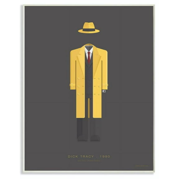 Stupell Industries Dick Tracy Famous People Characters Fashion Design Wall Plaque by Fred Birchal