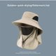 thumbnail image 1 of Sombreros de sol de verano con protección UV, gorra de pesca para caza al aire libre para hombres y mujeres, senderismo, Camping, visera, sombrero de pescador con solapa para el cuello, 1 of 5