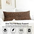thumbnail image 3 of Leopard Print Body Pillow Cover – Soft & Breathable, Hidden Zipper, 20"x54", Fashion Animal Print – Cheetah & Tropical Spots, Perfect Gift for Side Sleepers, Pregnancy, Modern Home Decor, 3 of 7