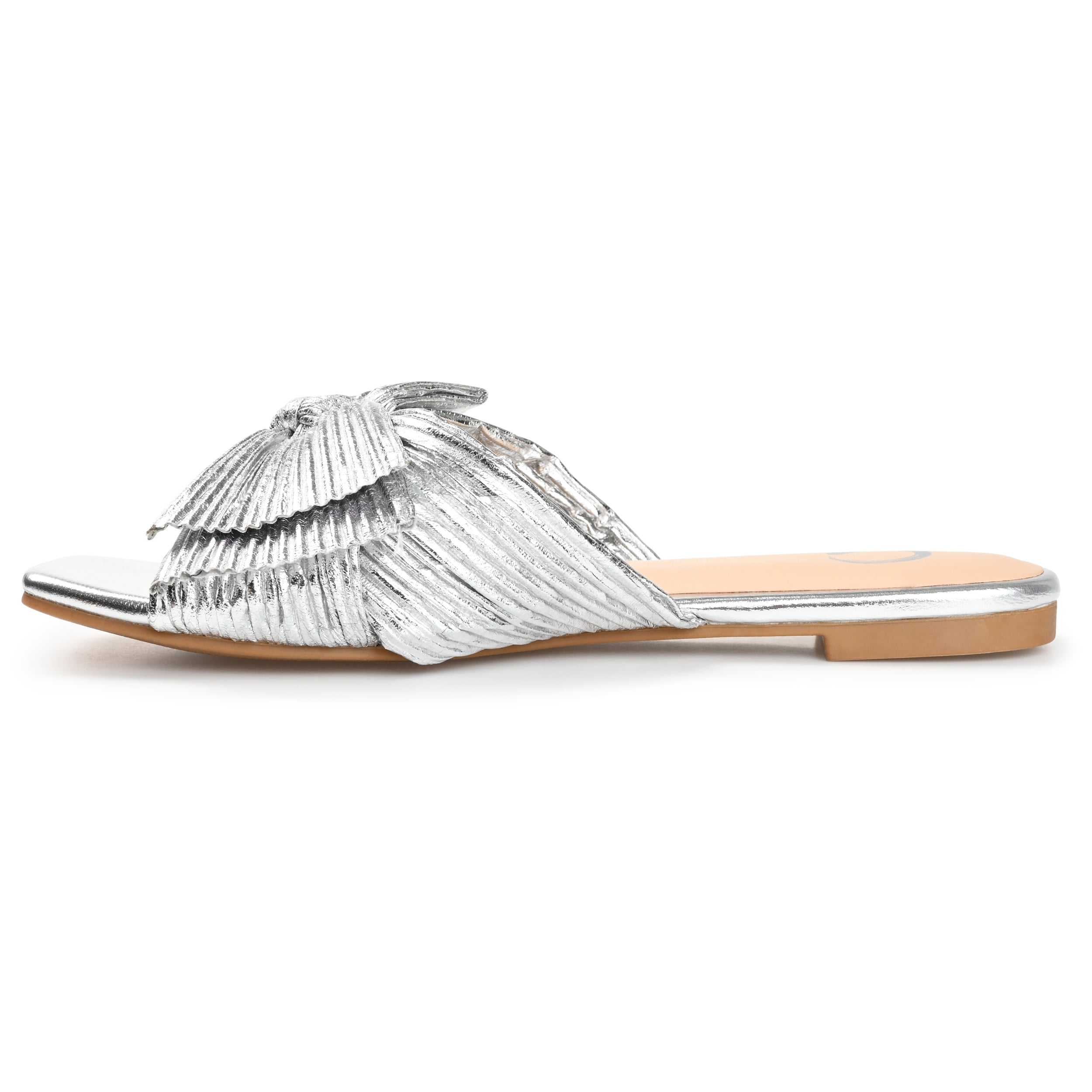 Journee Womens Serlina Slide Flat Sandals, Widths Available