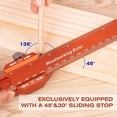 thumbnail image 2 of Woodworking Pocket Ruler-6/8/12Inch Precision Pocket Ruler - Marking Ruler Metric Inch T-Type Measuring Scribing Rulers, 2 of 5