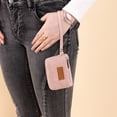 thumbnail image 7 of Wrangler Wallet for Women RFID-Blocking Floral Embossed Coin Purse Lightweight Wristlet Wallets, Dark Pink, 7 of 7