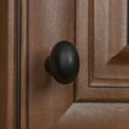thumbnail image 5 of GlideRite 1.125 in. Classic Oval Cabinet Knobs, Matte Black, Pack of 5, 5 of 5