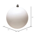 thumbnail image 2 of Vickerman 2.4" White Shiny UV Treated Ball Ornament with Drilled and Wired Cap, 24 per Bag, 2 of 5