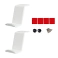 thumbnail image 1 of Injueey 2 uds. De accesorios para juegos debajo del escritorio, controlador de PC, soporte para controlador, accesorio de escritorio Almacenamiento y organización del hogar Blanco, 1 of 6