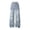 A-zh01d-Blue, variant on Girls Cargo Pants Baggy Y2K Cargo Trousers Jeans Wide Leg Pants with Multi Pockets
