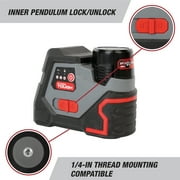 Hyper Tough 12V Cordless Cross-line Laser Level with 1.5Ah Battery and Charger