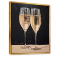 thumbnail image 2 of Designart "Harmonious Champagne Notes I" Champagne Floater Framed Wall Art Living Room, 2 of 5