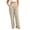 02-Beige, variant on Striped Pants Womens Elastic High Waist Wide Leg Loose Pant Casual Outdoor & Home Sleepwear Pants with Pockets