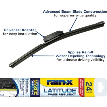 Rain-X Latitude Water Repellency 2-IN-1 Windshield Wiper Blade 24"
