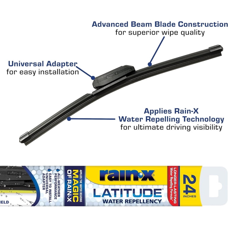 Rain-X Latitude Water Repellency Windshield Wiper Blade 24" photo 2