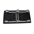 thumbnail image 6 of GDF Studio 51.5" Foldable Platform Truck Cart with  Silent Wheels, Heavy Duty Push Dolly, Black, 6 of 9