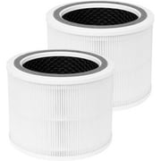 2 Pack Core 200S-RF Replacement Filter for LEVOIT Core 200S Air Purifier, H13 True HEPA Filter, Pet Allergy Replacement Filter, High-Efficiency Activated Carbon, Core 200S-RF