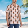 thumbnail image 5 of Balery German Shepherd Dog Print Men's Hawaiian Shirts Short Sleeve Beach Shirt Relaxed Fit Vacation Button Down Shirts-3X-Large, 5 of 9