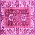thumbnail image 1 of Ahgly Company Indoor Square Abstract Pink Modern Area Rugs, 5' Square, 1 of 4