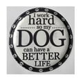 thumbnail image 1 of Signe De Mur Métallique Rond En Relief Pour Mon Chien, 1 of 3