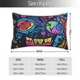 thumbnail image 2 of Yiaed Neon Graffiti Urban Art Print Brushed Microfiber Envelope Pillowcases, Standard,Envelope Closure Pillow Cases(No pillow core)-14"x20", 2 of 6