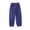 Dark Blue, variant on Women Casual Pants Cotton Elastic Waist Lightweight Crinkle Fabric Loose Casual Trousers with Elastic Cuffs
